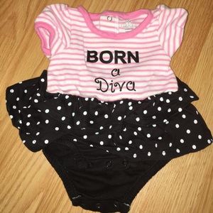 Newborn Babygirl Diva Bodysuit